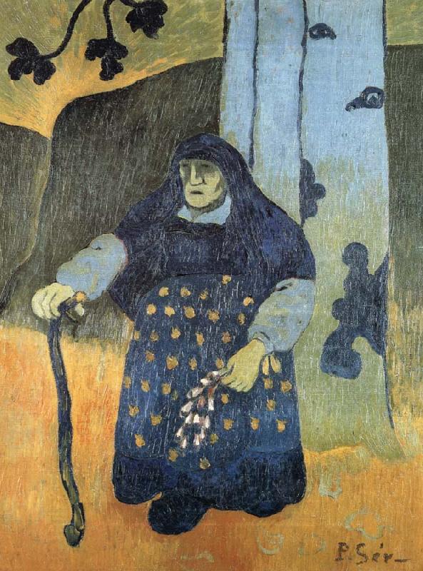 Paul Serusier old berton woman under a tee oil painting picture